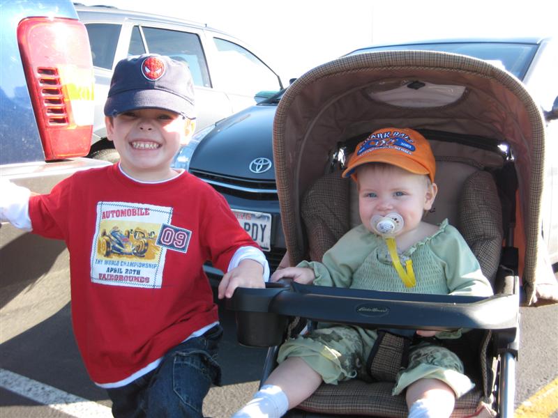 SW (1).JPG - My big brother and I getting ready for Sea World!